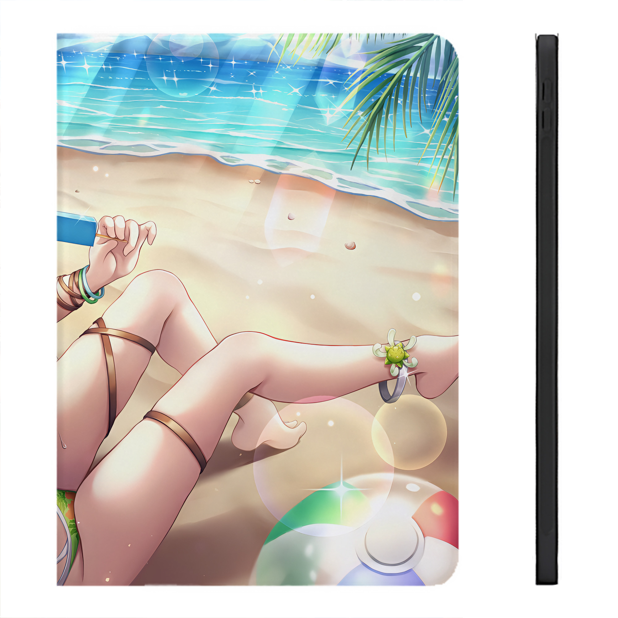 （画像用） 遊☆戯☆王 Yu-Gi-Oh! IPadケース ペンホルダー付き ブックスタイルデザイン